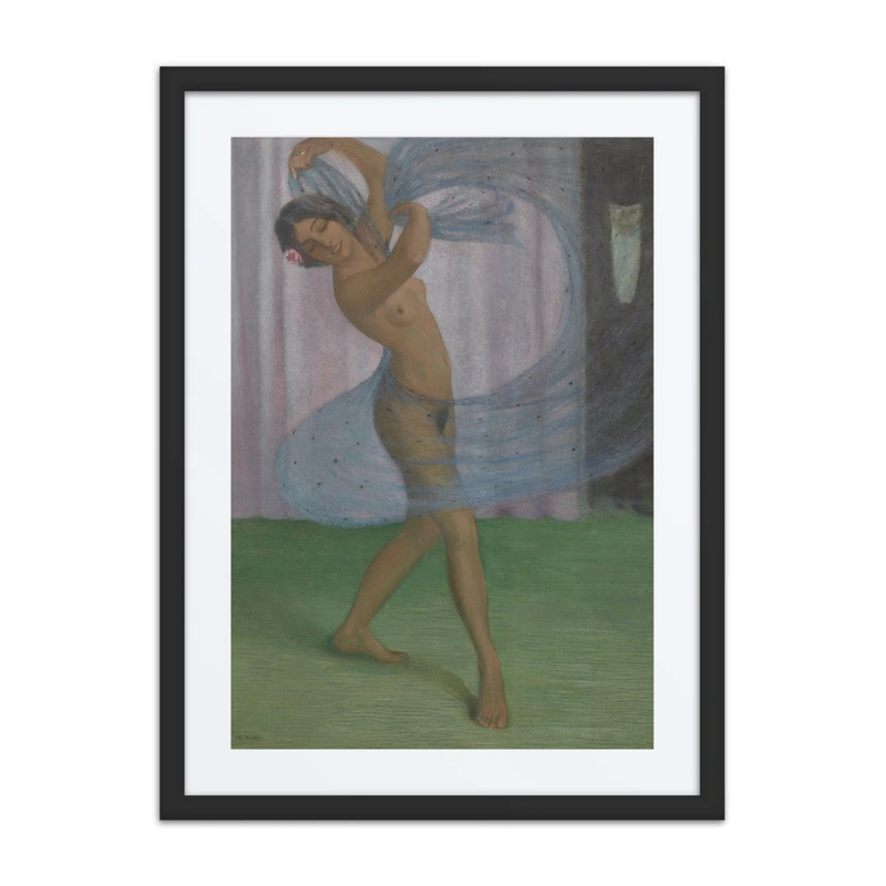 Dancer with Veil, Observed by a Man