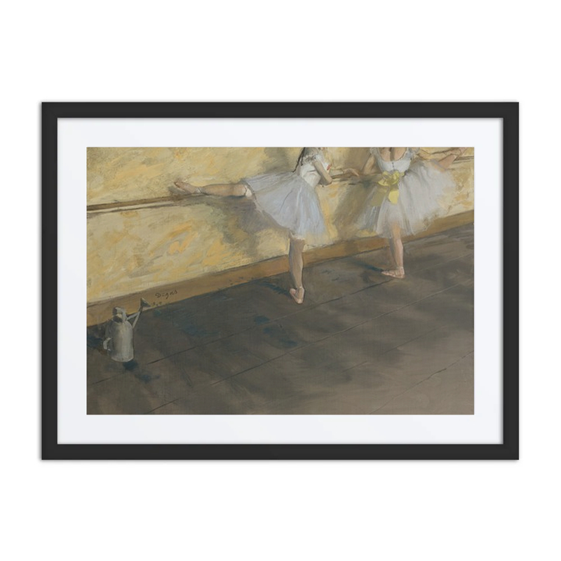 Dancers Practicing at the Barre