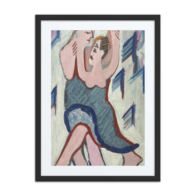 Dancing Couple in the Snow (Reverse)