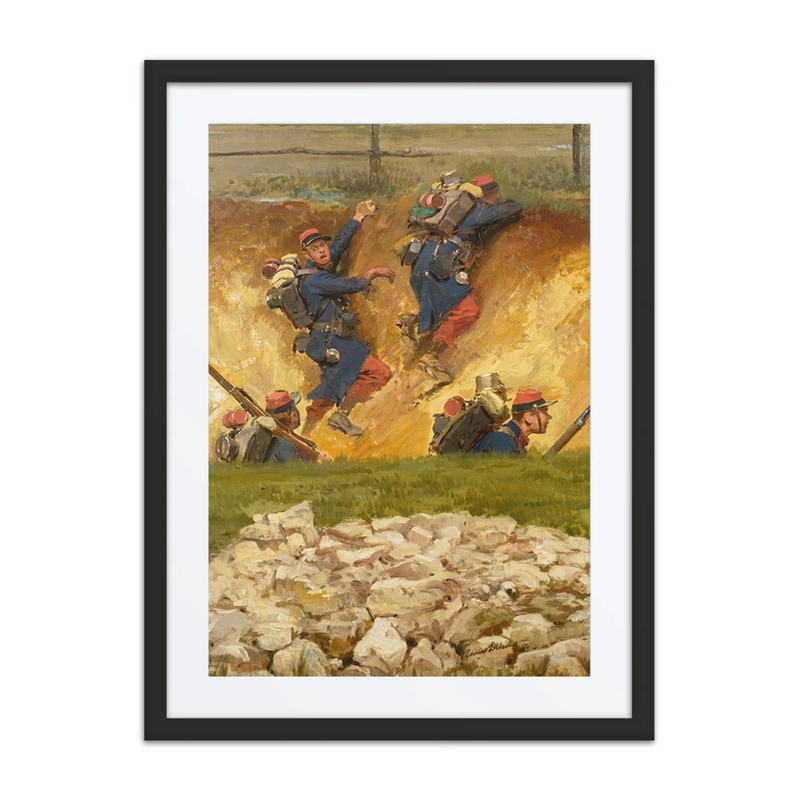 Dans un Ravin. Lignards