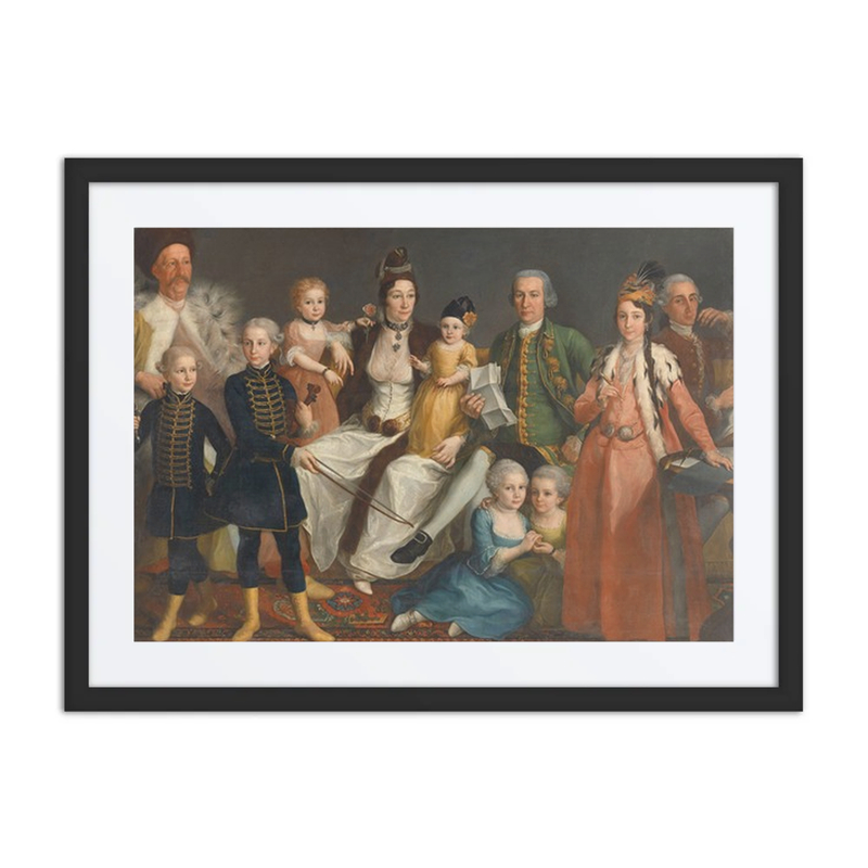 David George Van Lennep, Senior Merchant of the Dutch Factory at Smyrna, and His Wife and Children