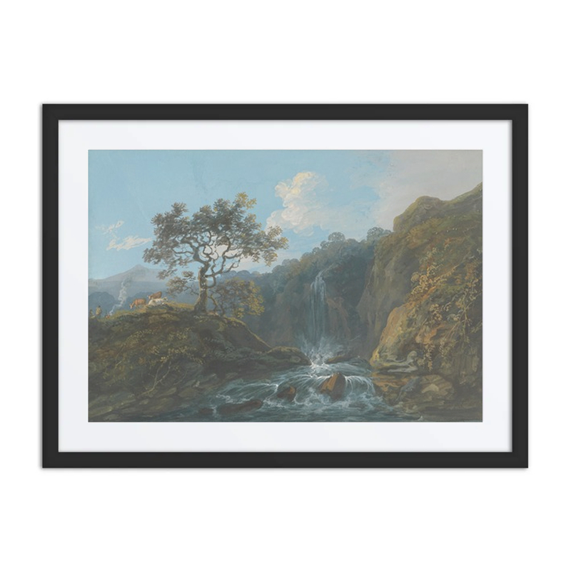 Day – Landscape with Rapids and Cattle