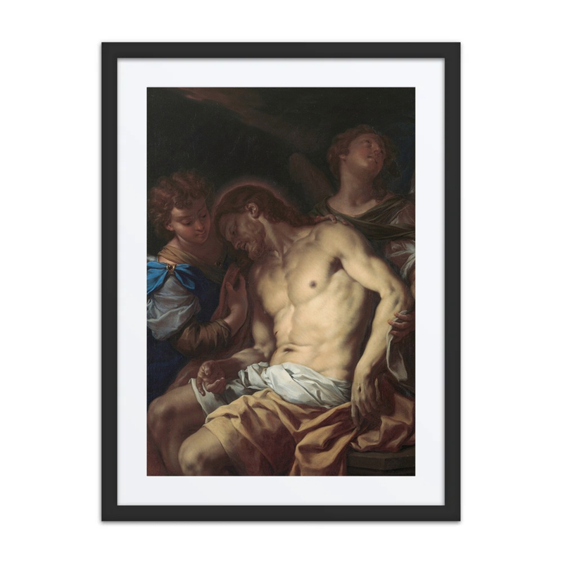 Dead Christ Supported by Angels