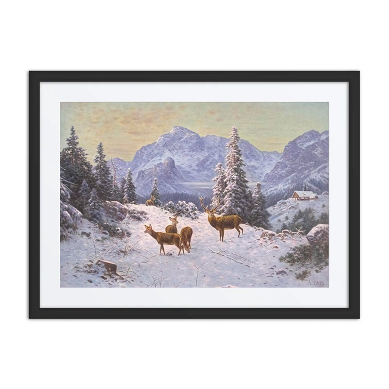 Deer Herd in Winter