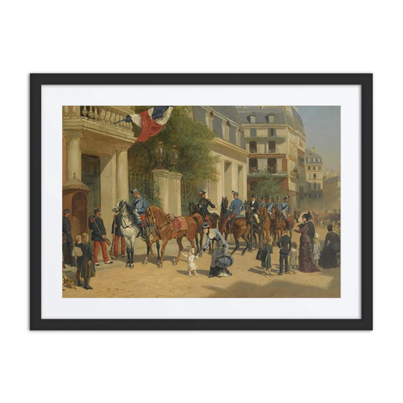 Defile on a Parisian Street
