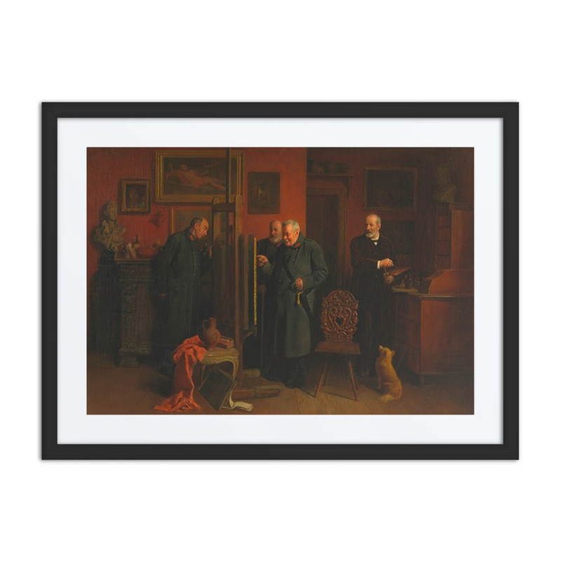 Der Maler Friedländer in Seinem Atelier
