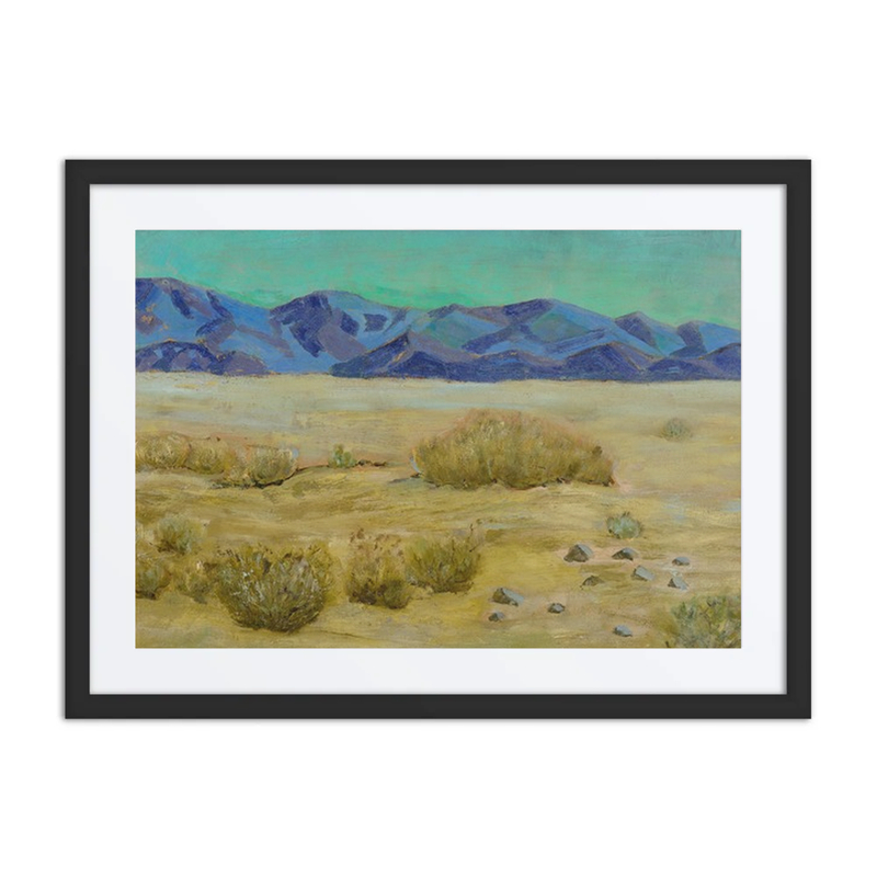 Desert Scene with Mountains