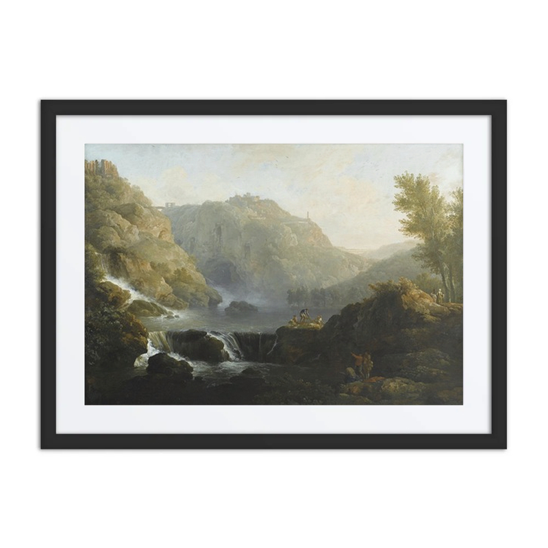 Dessinateurs Face à une Cascade au Pied du Tivoli