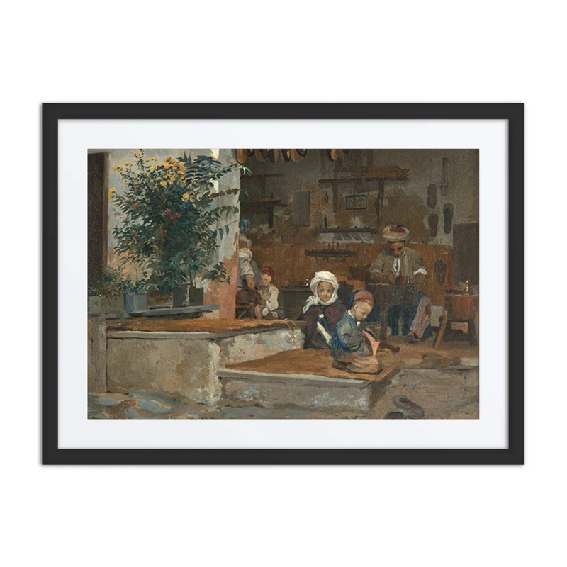 Deux Enfants Devant l’Échoppe