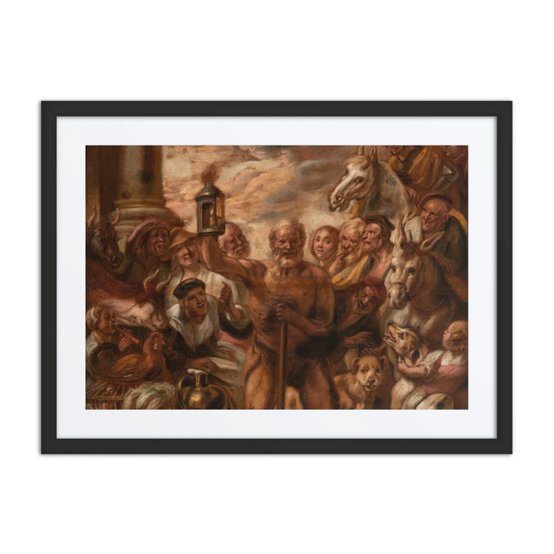 Diogenes Searching for an Honest Man