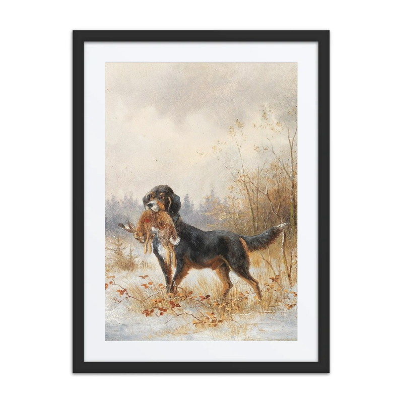 Dog with Rabbits
