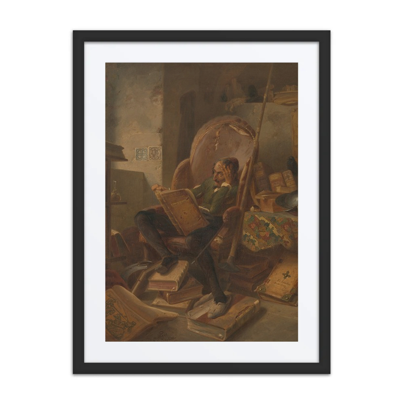 Don Quixote in His Study