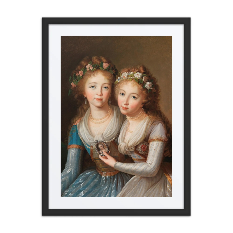 Double Portrait of Grand Duchesses Alexandra and Helena Romanov