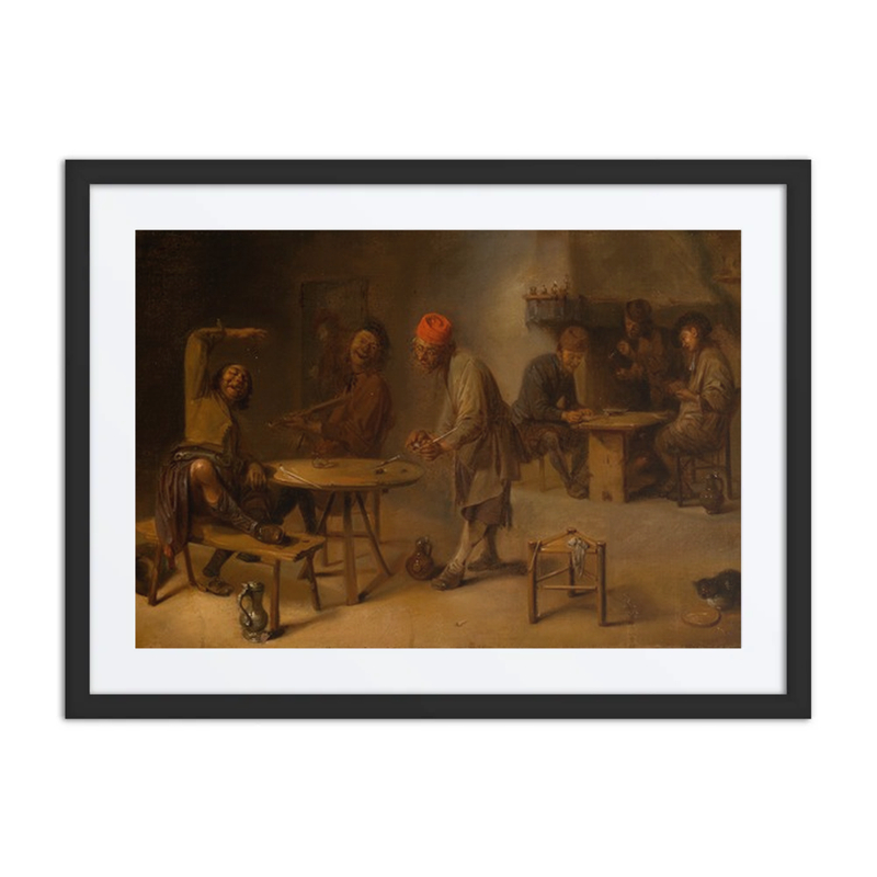 Drinking, Gambling and Singing Peasants in a Tavern