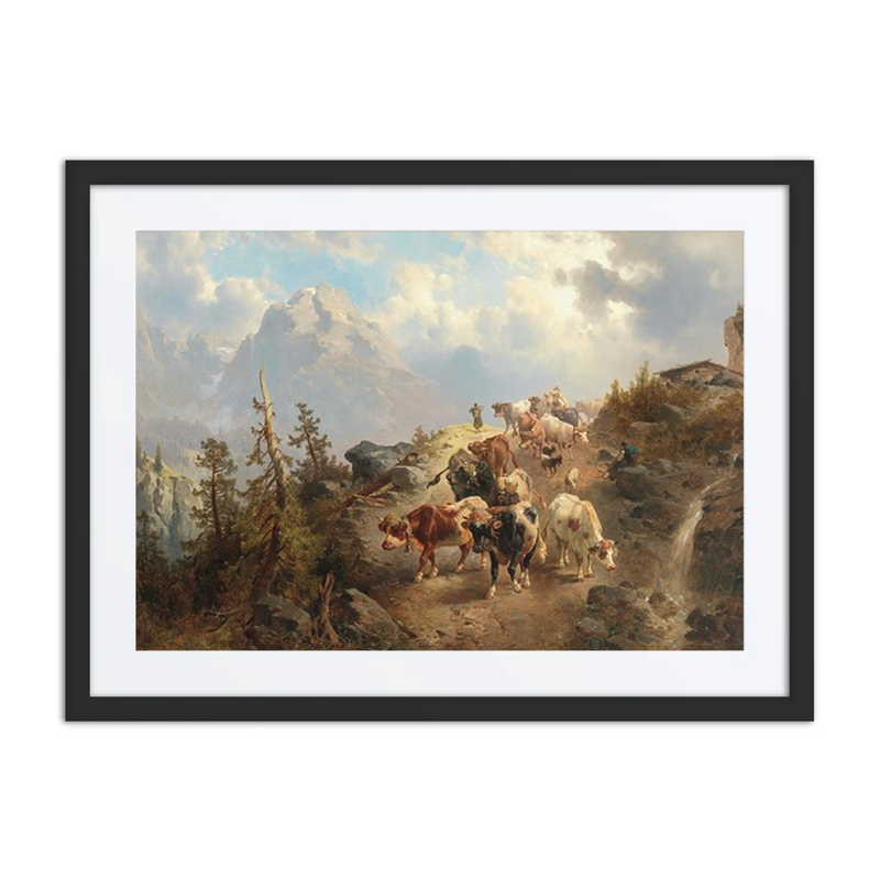 Driving Down the Cattle from the Alps