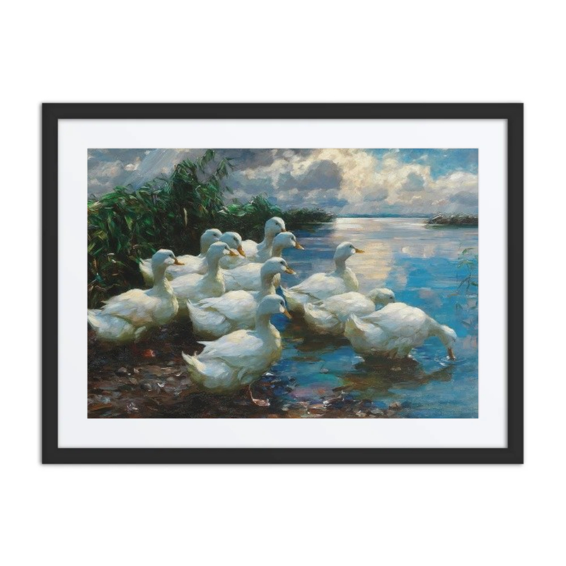 Ducks by a Lake