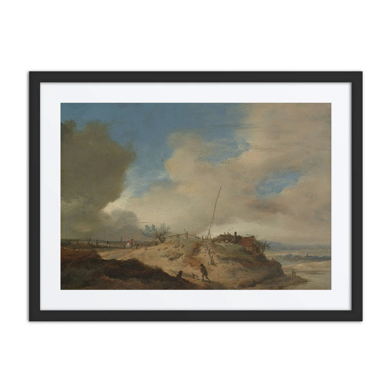 Dune Landscape with a Signal Post