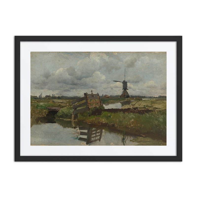 Dutch Landscape with Windmill