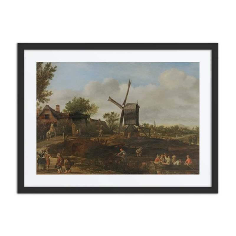 Dutch Landscape with Windmill