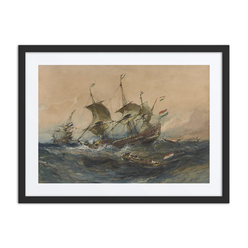 Dutch Ships in a Storm