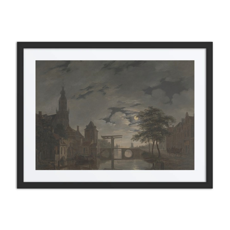 Dutch Town by Moonlight