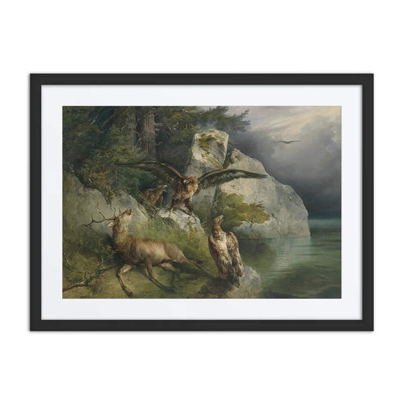 Eagle and Dying Deer