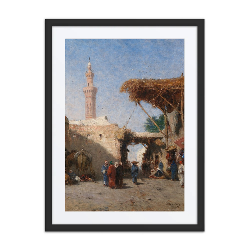 Eastern Scene with Minaret