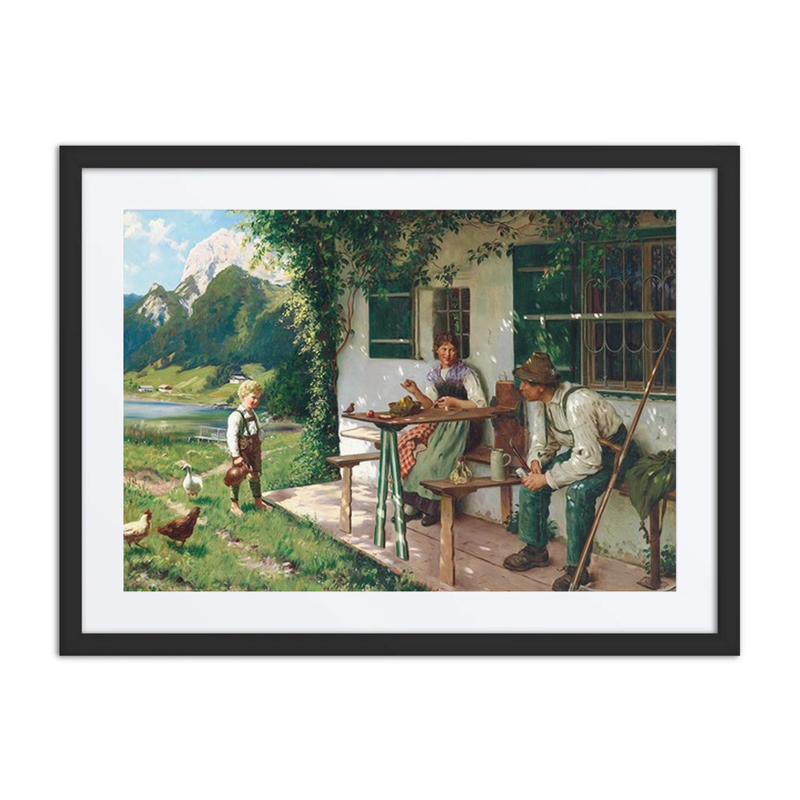 Ein Sommertag Vor Dem Haus