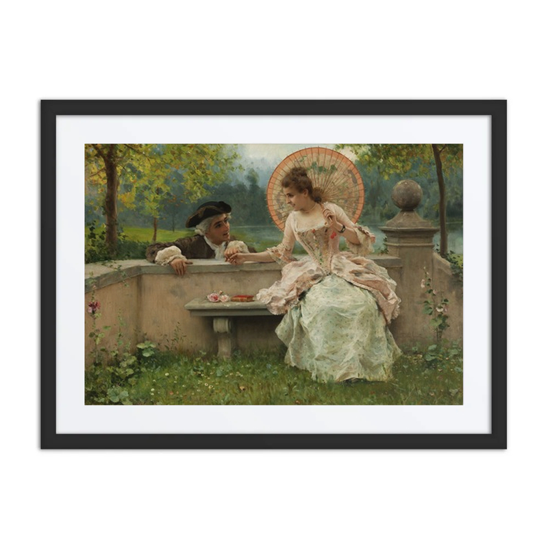 Ein Verliebtes Gespräch Im Park