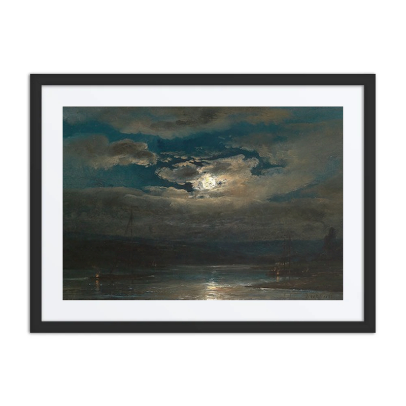 Elbe Landscape by Moonlight