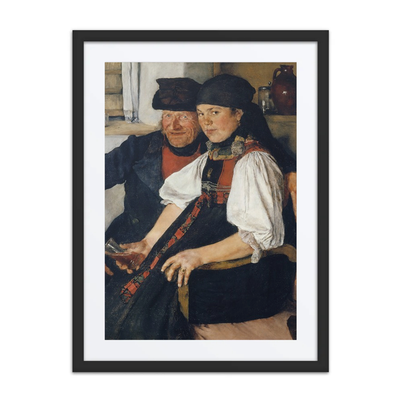 Elderly Farmer and Young Girl