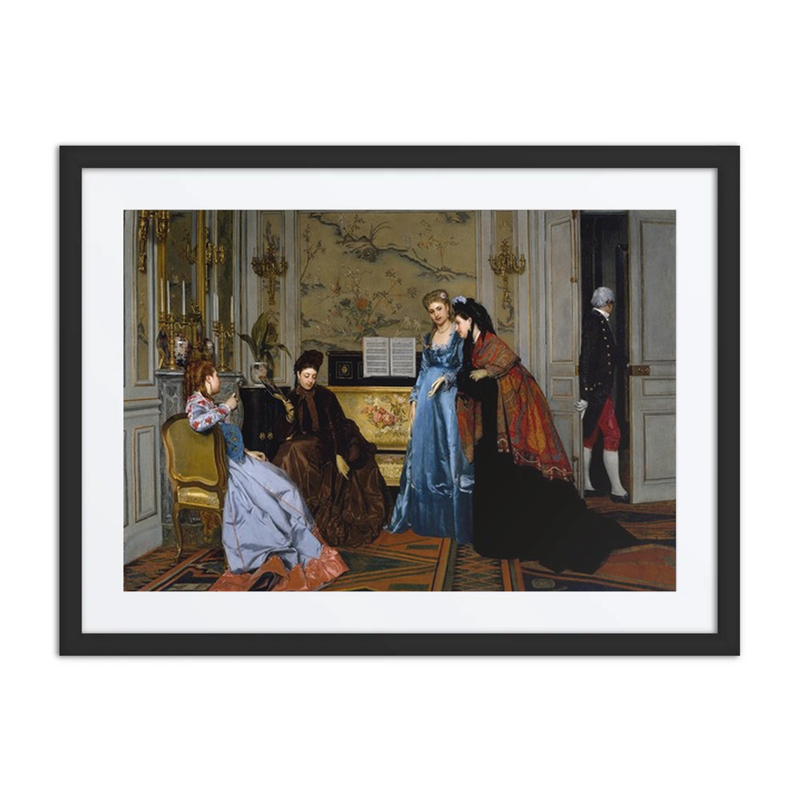 Elegant Figures in a Salon