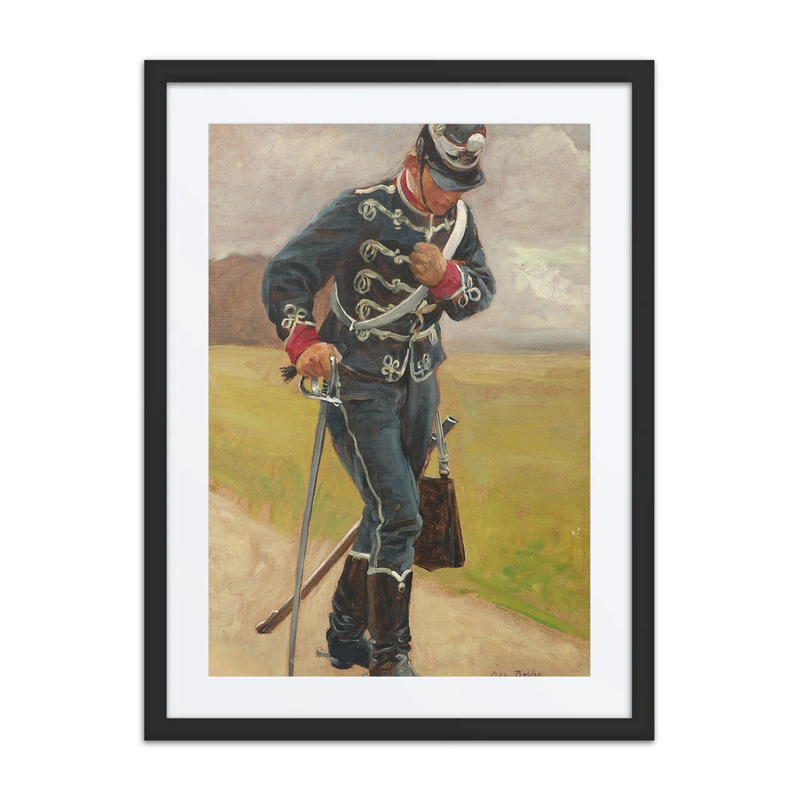 En Såret Husar. Studie Til Husarernes Angreb