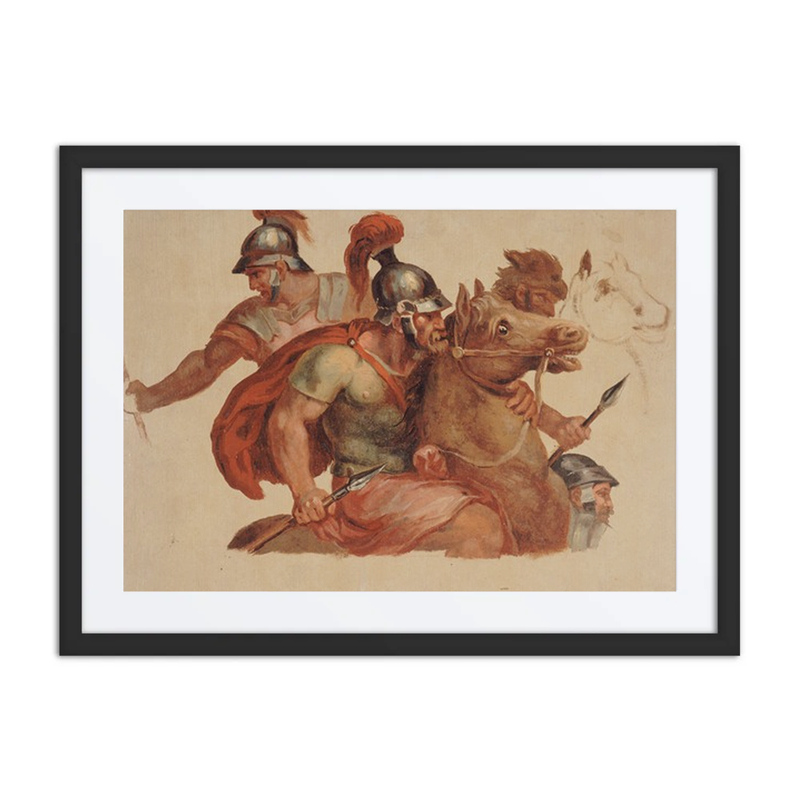 Études de Cavaliers Antiques d’Après Charles le Brun