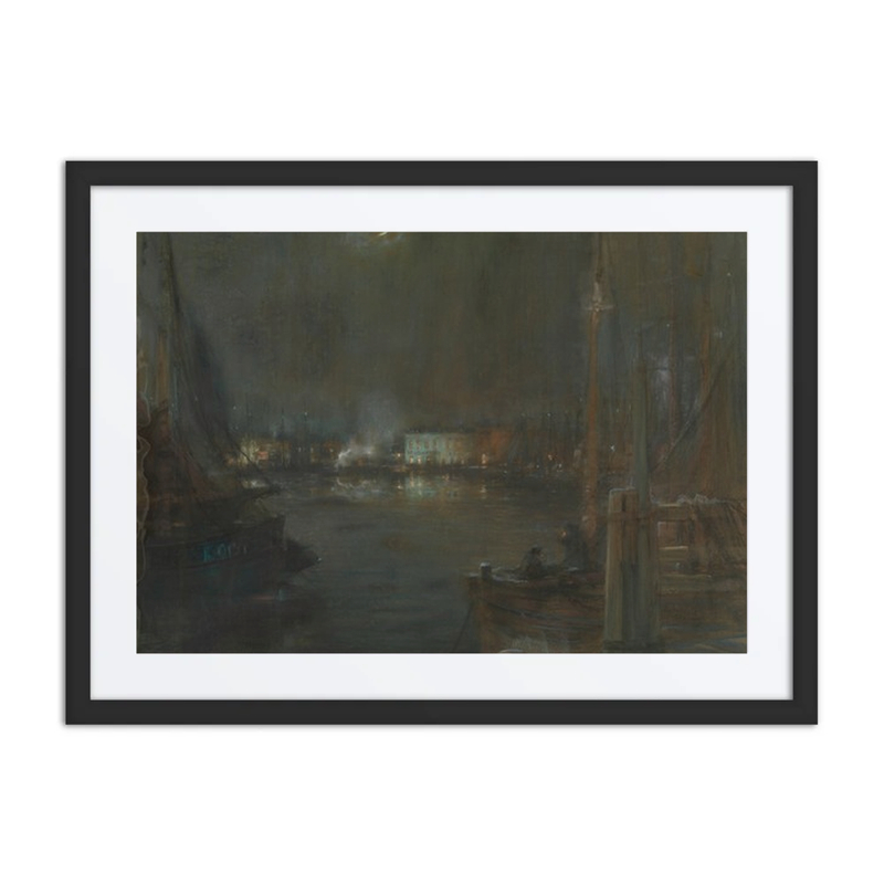 Evening at Ostend Harbour