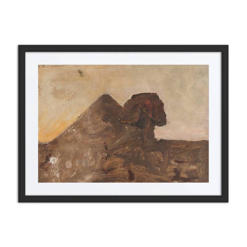 Evening in the Desert – Sphinx and Pyramid.