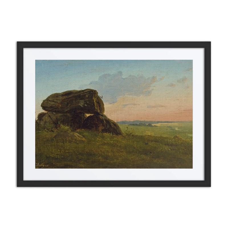 Evening Landscape with a Dolmen