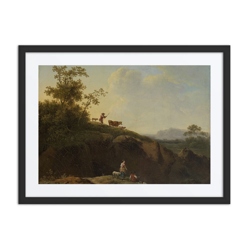 Evening Landscape with Shepherds