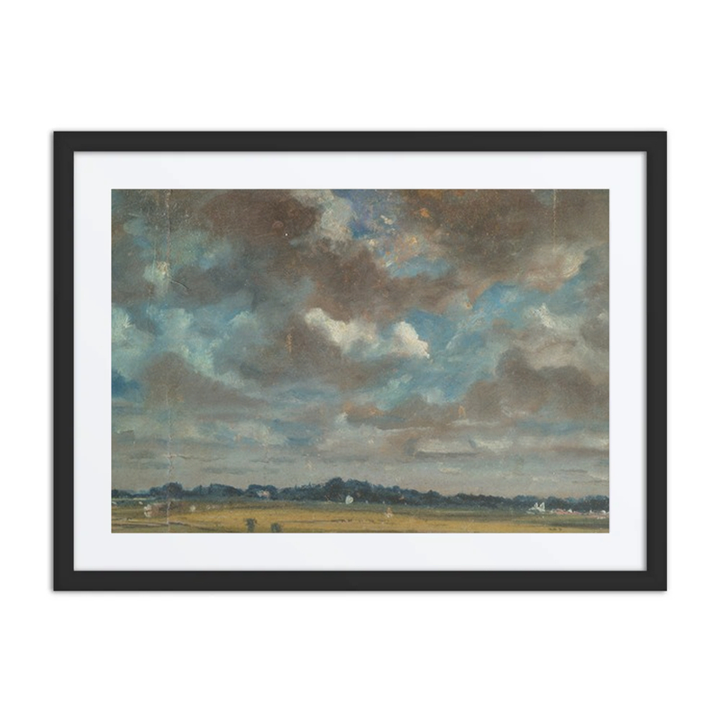 Extensive Landscape with Grey Clouds