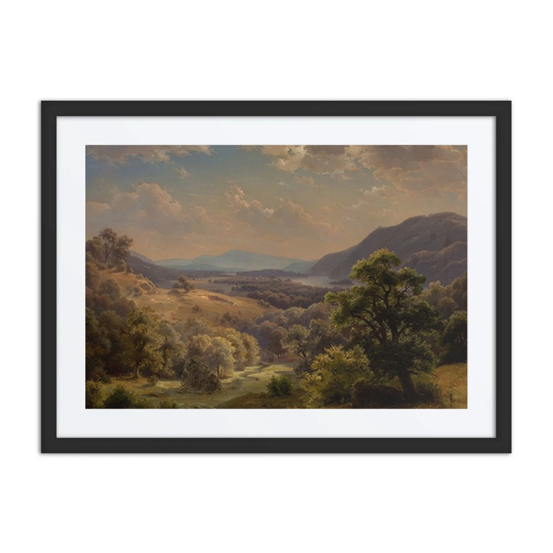 Extensive Landscape with Valley and Mountains