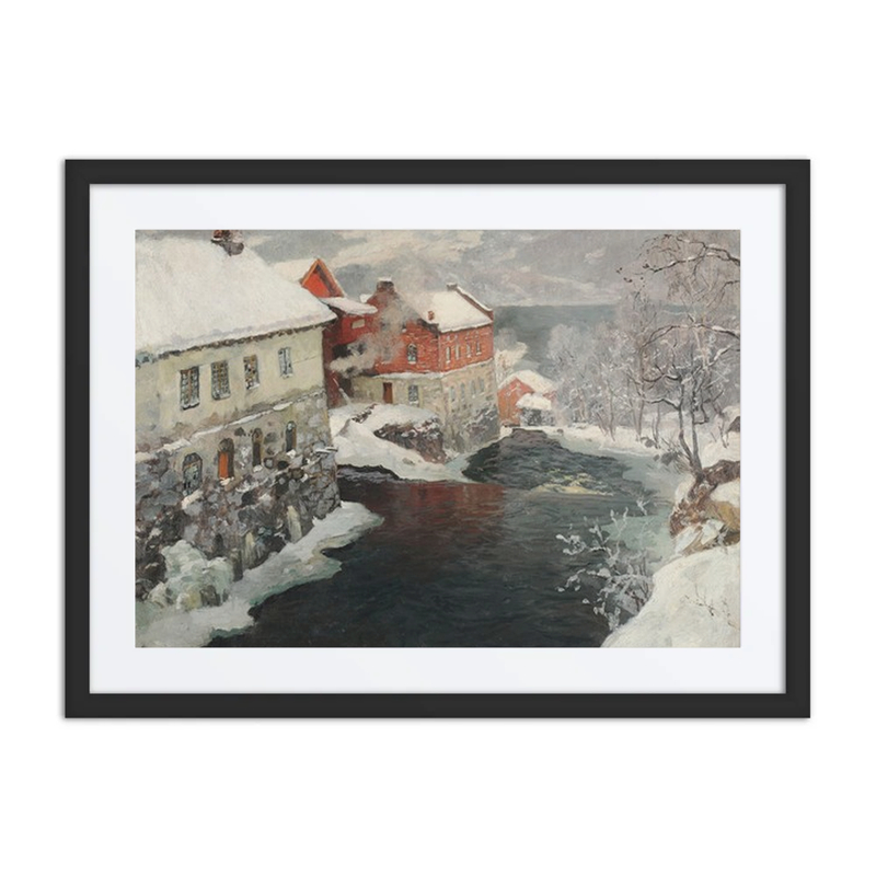 Fabriques en Norvège, les Deux Moulins sur la Rivière Mesma
