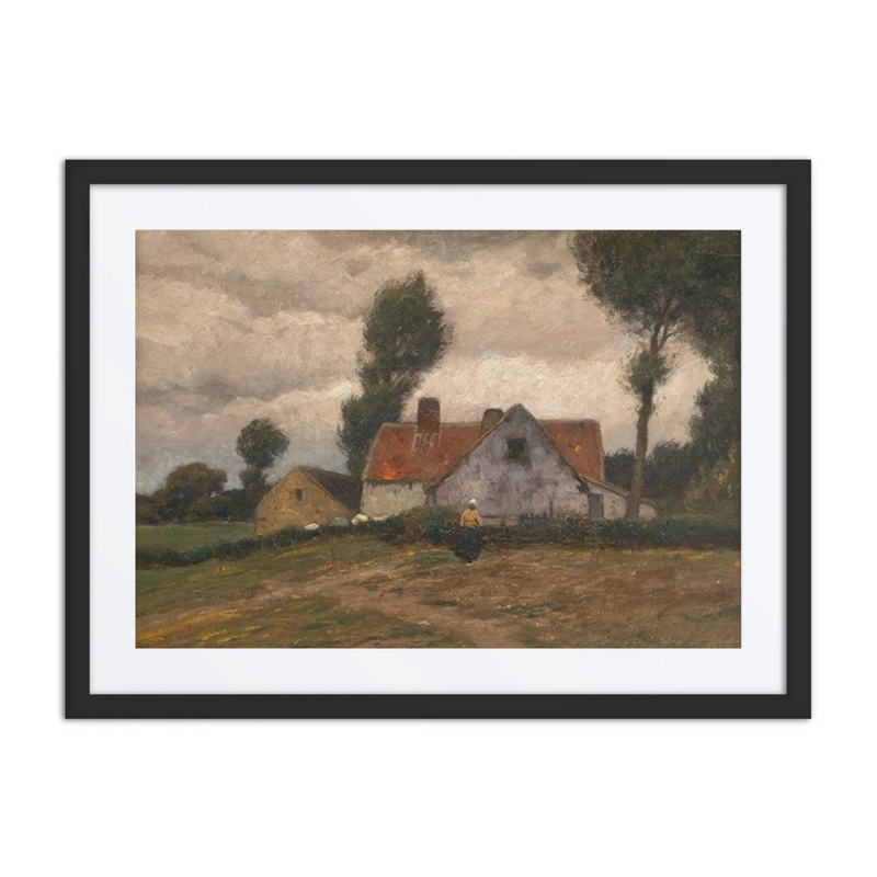 Farm in Stormy Landscape