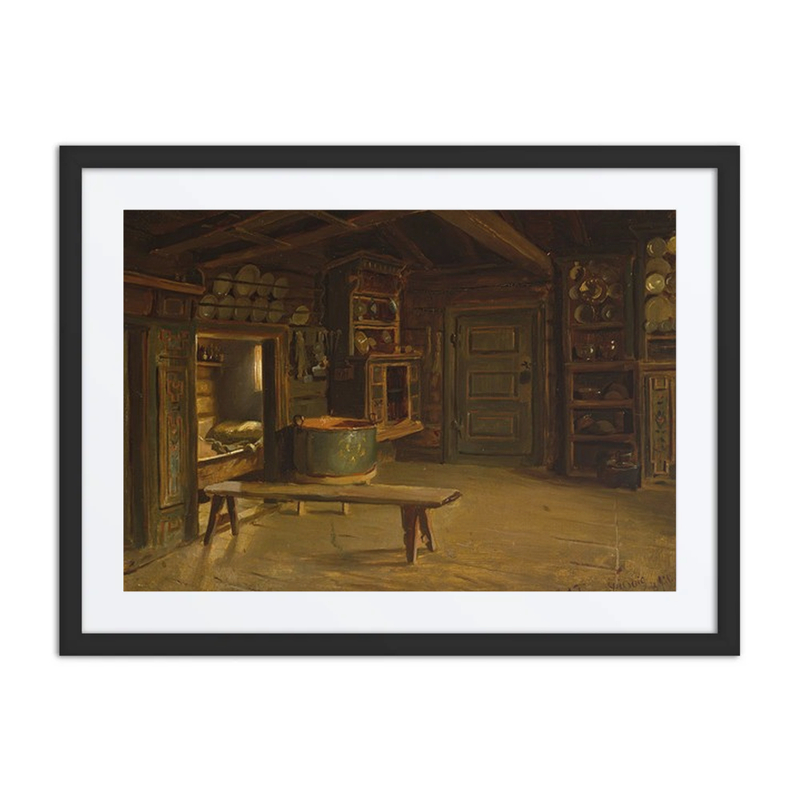 Farm Interior from Gulsvik in Hallingdal