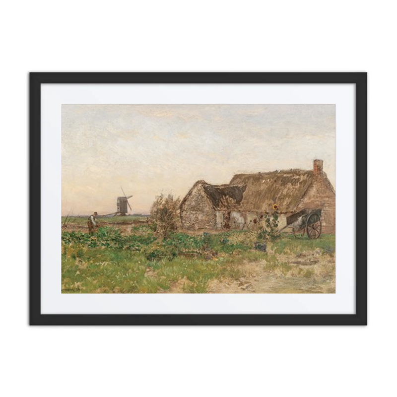 Farmhouses with Windmill