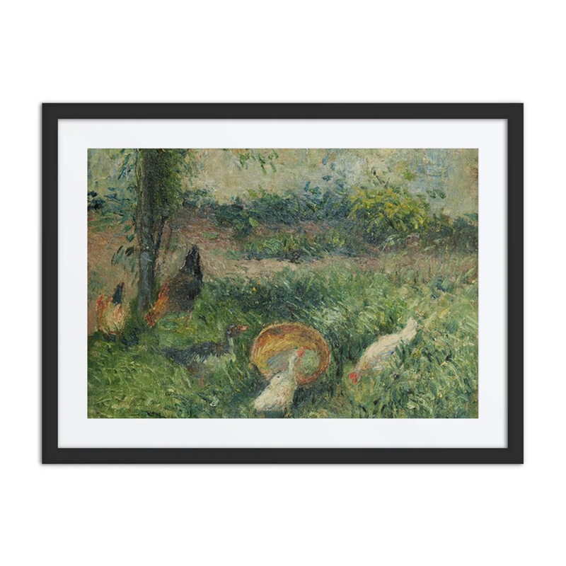 Farmyard with Hens and Ducks