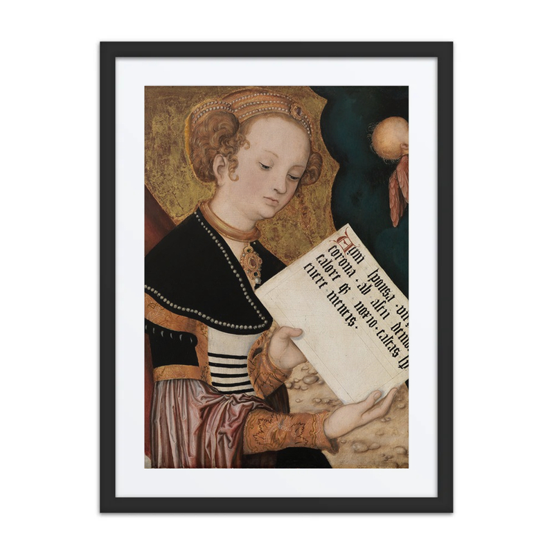 Female Saint with Scroll