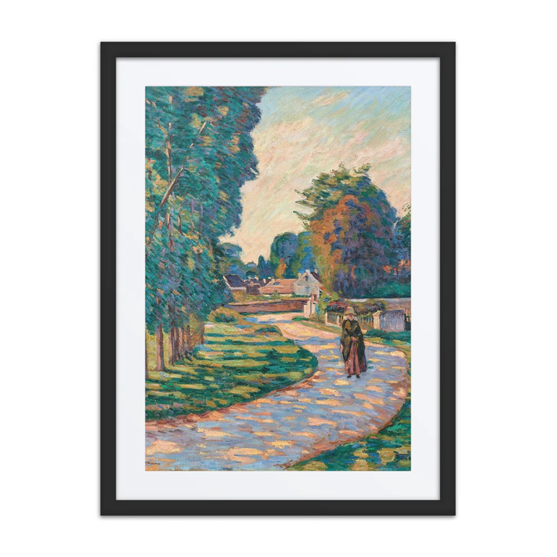 Femme sur un Chemin à Epinay-Sur-Orge
