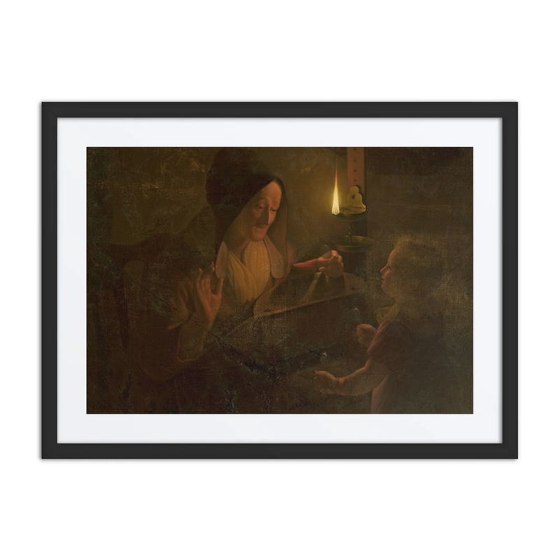 Figural Scene by Candlelight