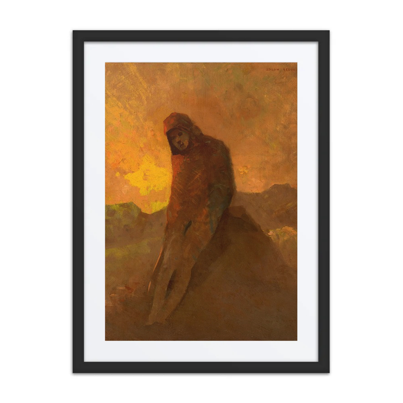 Figure in Red Seated on a Rock