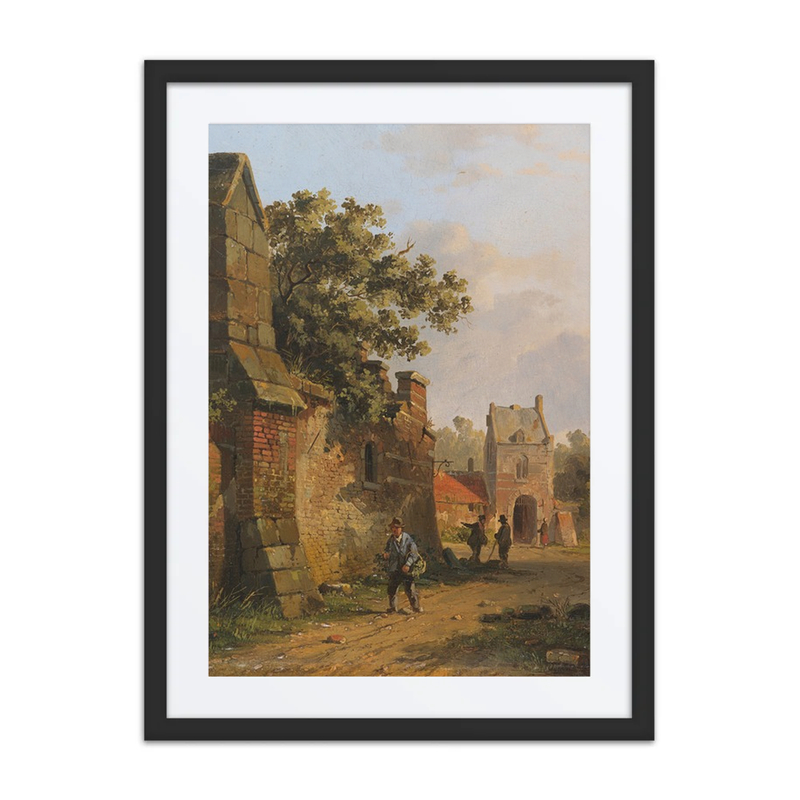 Figures at a City Wall